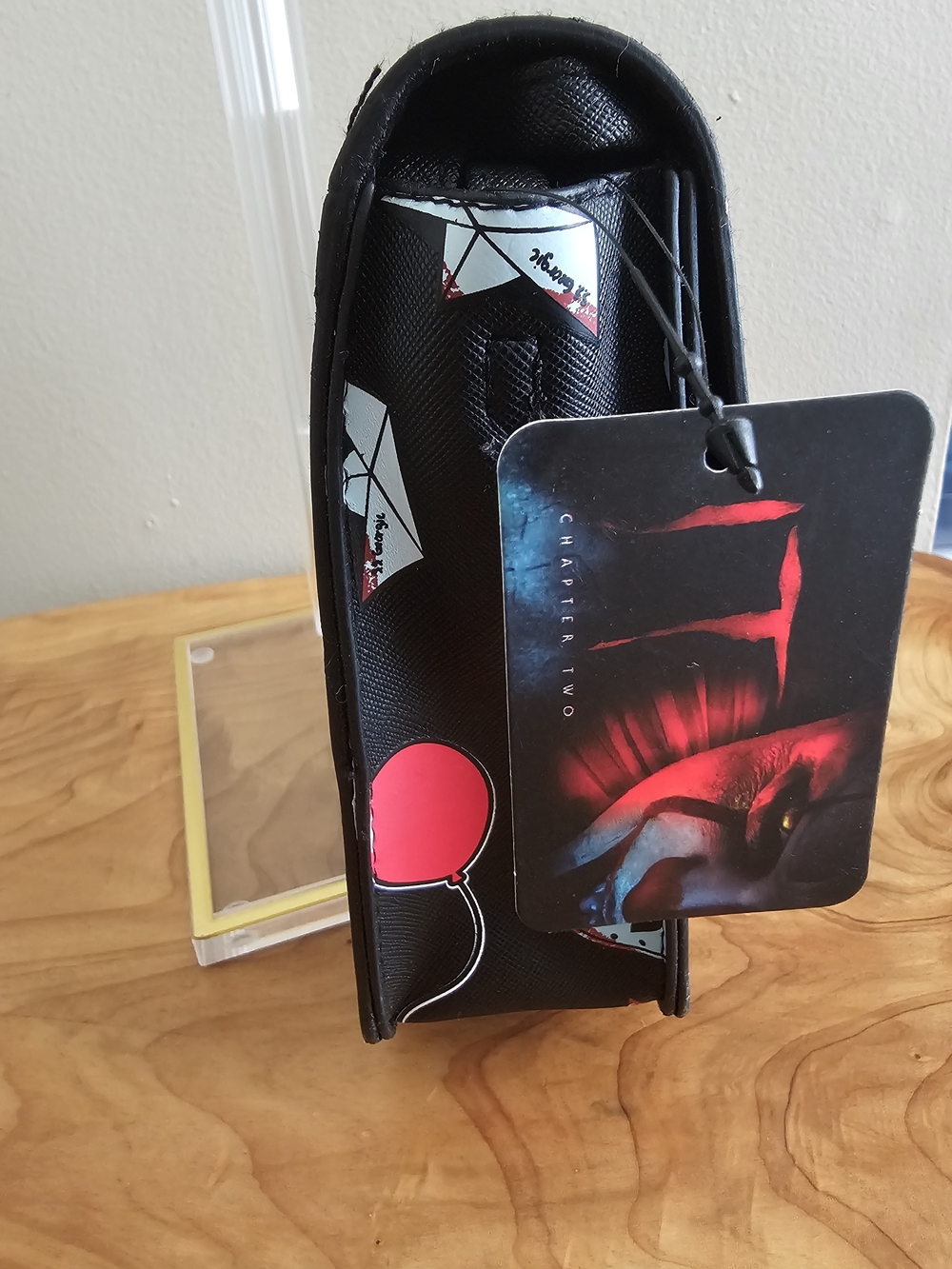 Bioworld Black IT Themed Crossbody Bag with Red Balloon Accent - Picture 4 of 7